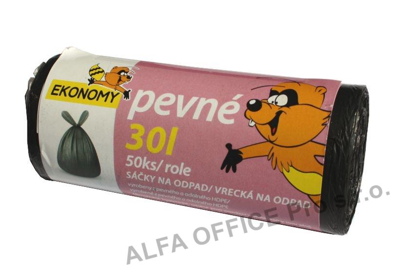 Pytle do koše Vipor Ekonomy - 50x60cm / 30l / 6my / 50ks / černá