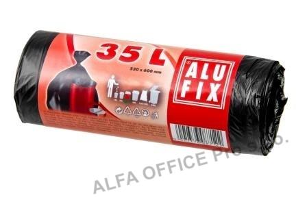 Pytle do koše Alufix Standard - 55x69cm / 35l / 9my / 30ks / černá