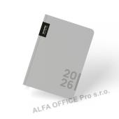 Diář PASTELINi - A5 / denní / šedá