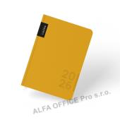 Diář VERDE - A5 / denní / horčice