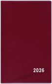 Diář kapesní PVC - čtrnáctidenní / bordó