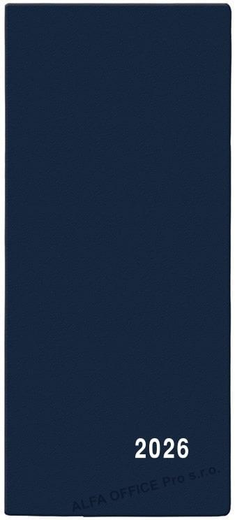 Diář kapesní PVC - měsíční / modrá