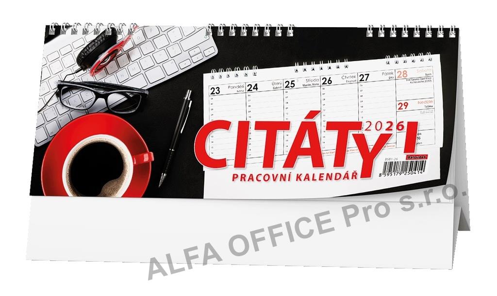 Kalendář stolní pracovní CITÁTY - Citáty I. / BSB1