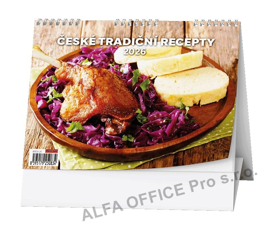 Kalendář stolní obrázkový - České tradiční recepty / BSD8