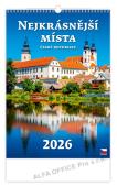 Kalendář nástěnný - Nejkrásnější místa ČR / N111