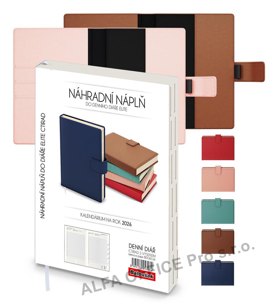 Diář ELITE - A5 / denní / náhradní náplň