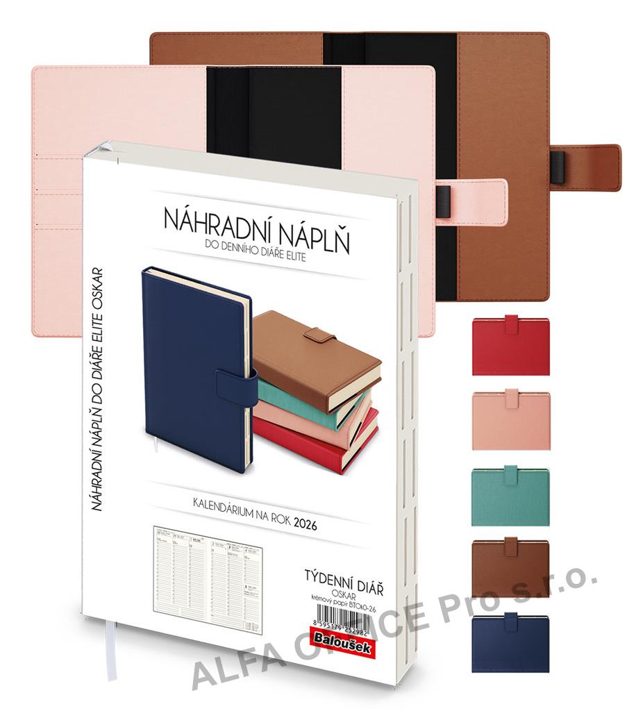Diář ELITE - A5 / týdenní / náhradní náplň