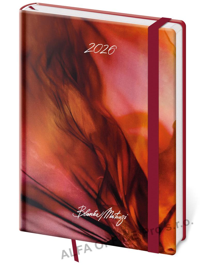 Diář VARIO Matragi - A5 / týdenní / red