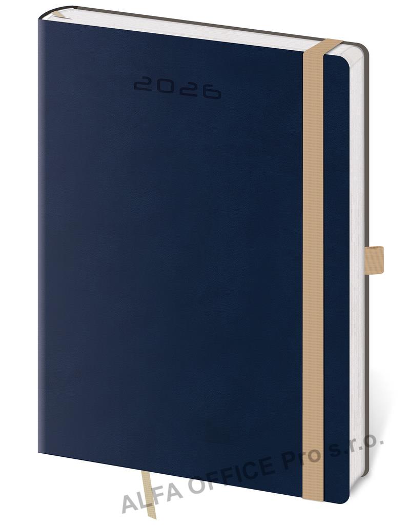 Diář FLEXIES - A5 / denní / tmavě modrá