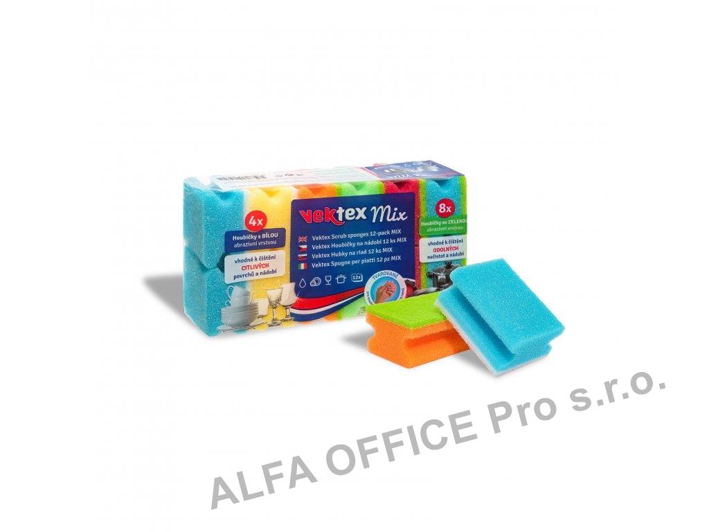 Houbičky na nádobí Vektex Mix - 12ks