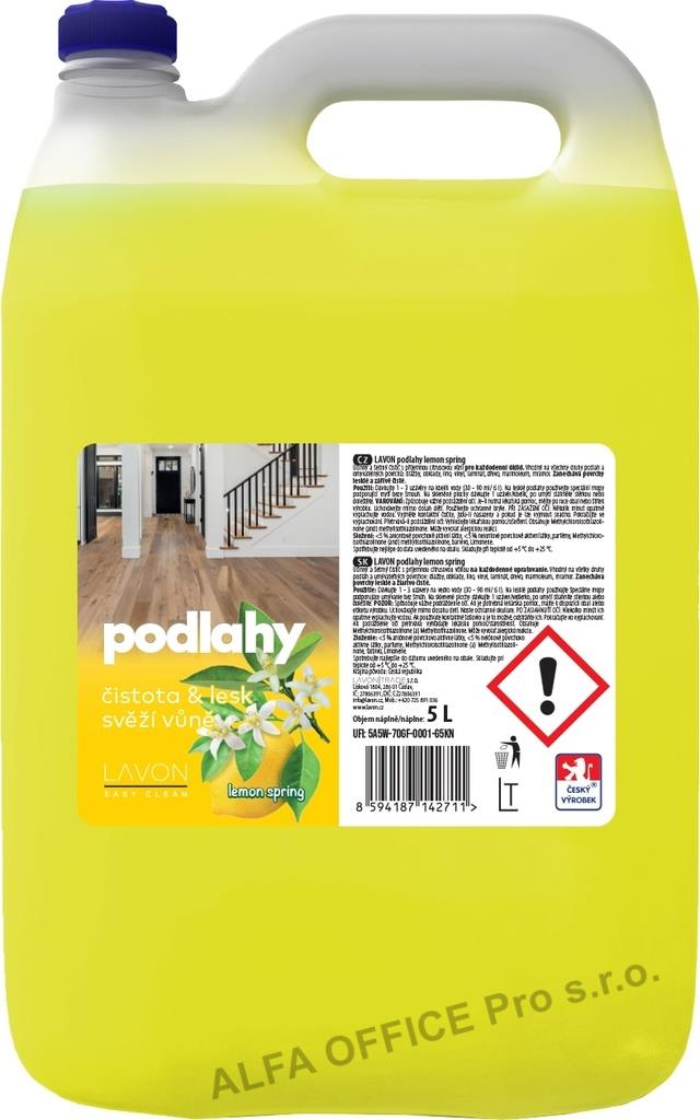 Čistič na podlahy LAVON Lemon Spring - 5 l