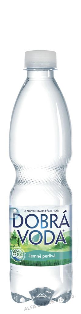 Dobrá voda bez příchutě jemně perlivá 0,5 l