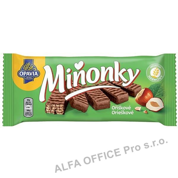 Opavia Miňonky Oříškové oplatky 50g