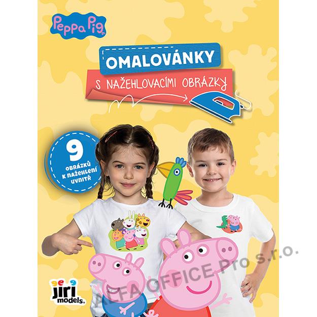 Omalovánky s nažehlovacími obrázky - Prasátko Peppa