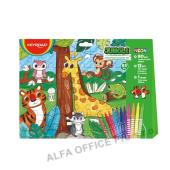 Omalovánky puzzle 2v1 Keyroad - džungle