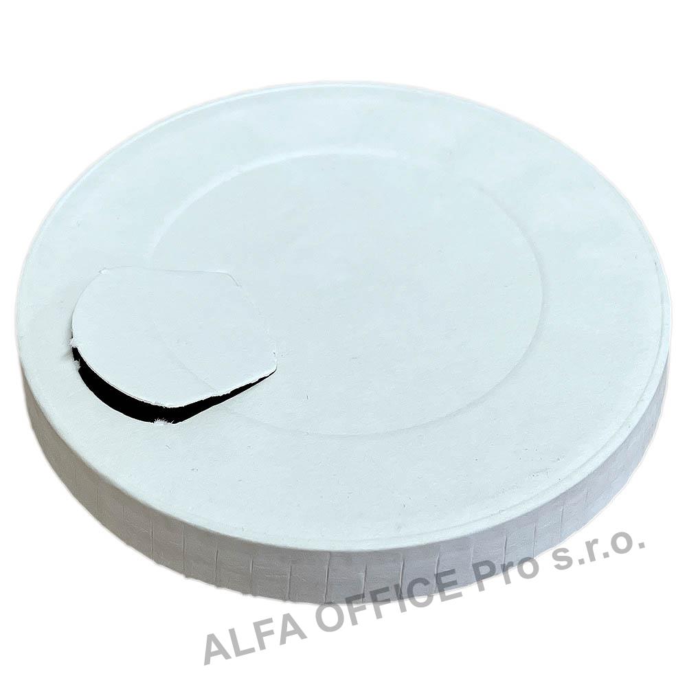 Víčko papírové na kelímky Coffee  - na 200 / 300 ml / 50 ks bílé