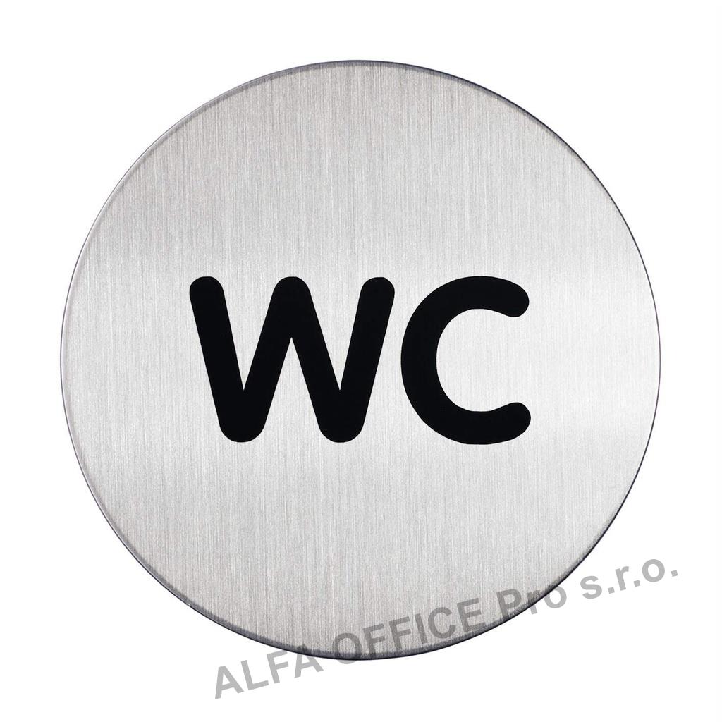 Piktrogram nerez Durable - WC / O 83 mm