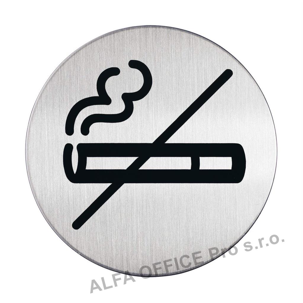 Piktrogram nerez Durable - WC Piktrogram nerez Durable - zákaz kouření / O 83 mm