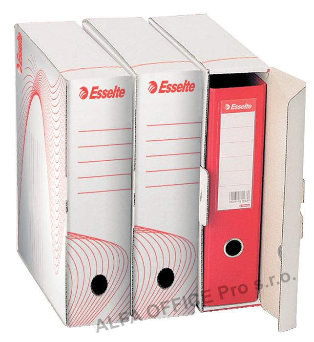 Box archivní na pákový pořadač - hřbet 8 cm / bílá / 10024