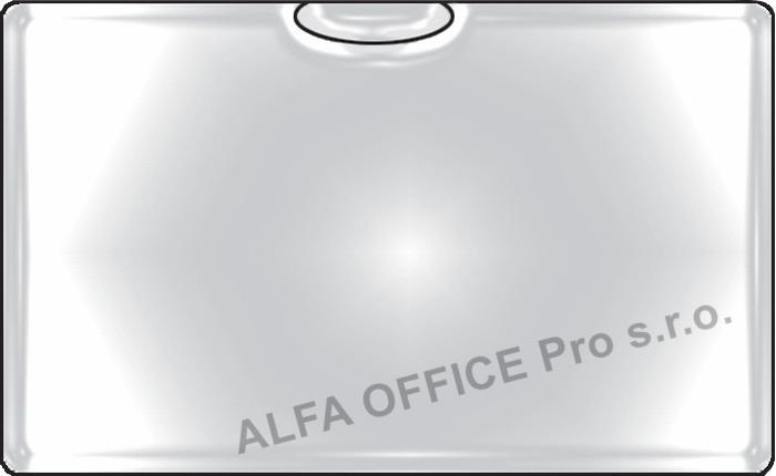 Samolepicí kapsy na vizitky - horní vkládání / 6 ks