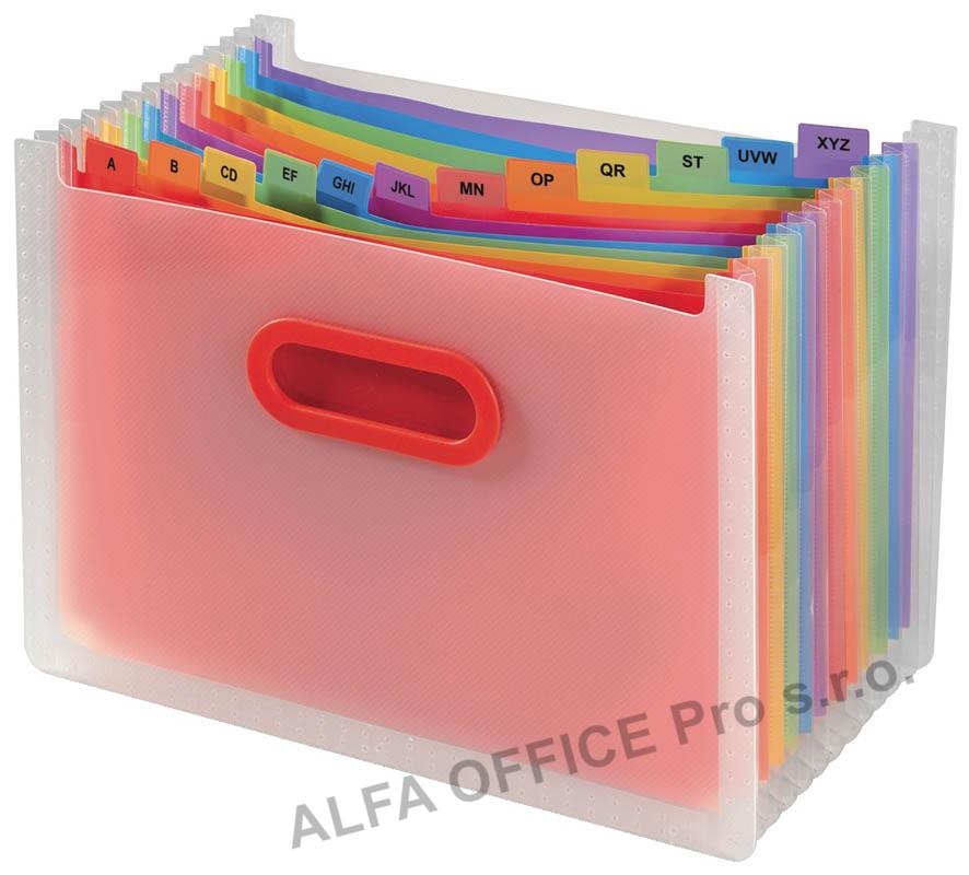 Stolní organizér s přihrádkami Snopake Rainbow - A4 / 13 přihrádek