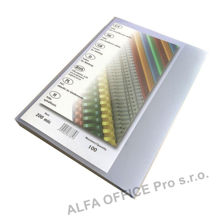 Desky pro kroužkovou vazbu přední strana - A4 / čirá / 100 ks