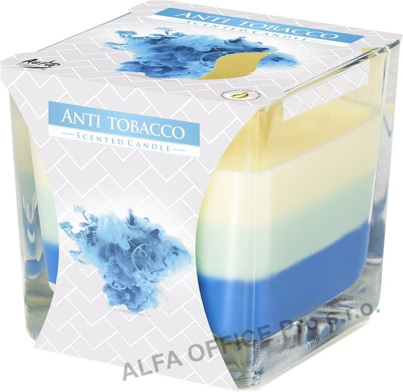 Vonná svíčka tříbarevná - Antitabák