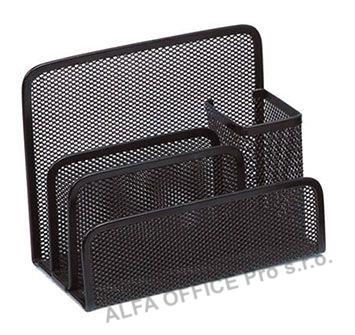 Kancelářské doplňky drátěné CONCORDE - stojan na dopisy / psací potřeby