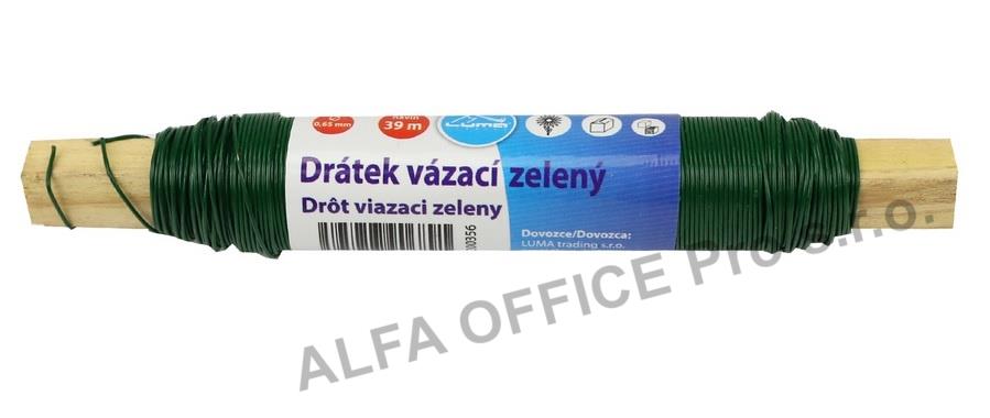 Vázací drátek - zelený 38,5 m