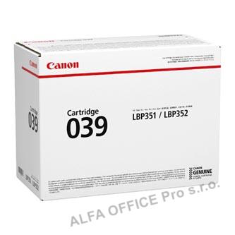 Canon originální toner CRG 039, black, 11000str., 0287C001, Canon imageCLASS LBP351dn,352d