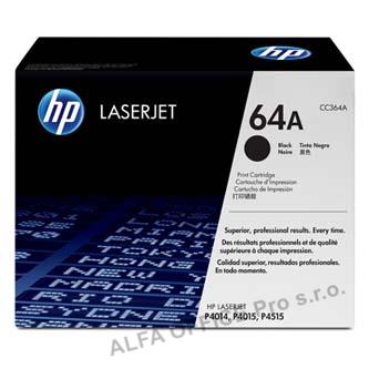 HP originální toner CC364A, black, 10000str., HP 64A, HP LaserJet P4014, 4015, 4515