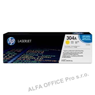 HP originální toner CC532A, yellow, 2800str., HP 304A, HP Color LaserJet CP2025, CM2320