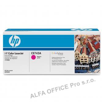 HP originální toner CE743A, magenta, 7300str., HP 307A, HP Color LaserJet CP5225