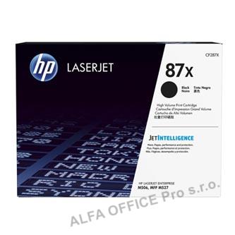 HP originální toner CF287X, black, 18000str., HP 87X, high capacity, HP LJ Enterprise M506