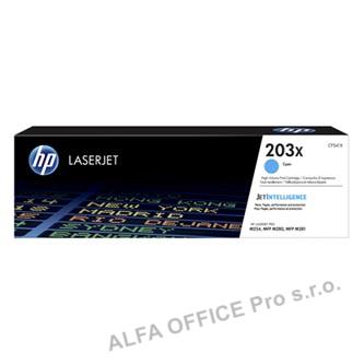 HP originální toner CF541X, cyan, 2500str., HP 203X, high capacity, HP Color LaserJet Pro 