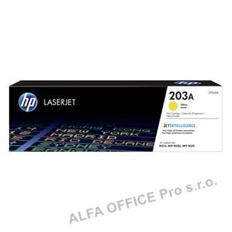 HP originální toner CF542A, yellow, 1300str., HP 203A, HP Color LaserJet Pro M254dw, nw, M