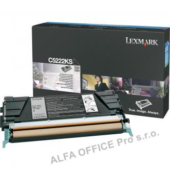  Lexmark originální toner C5222KS, black, 4000str., Lexmark C52x, C53x 