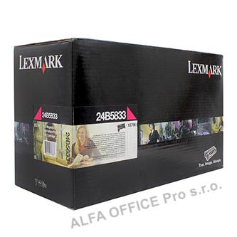  Lexmark originální toner 24B5833, magenta, 18000str., return, extra high capacit 