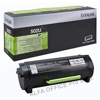  Lexmark originální toner 50F2U00, black, 20000str., 502U, return, ultra high cap 