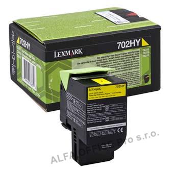  Lexmark originální toner 70C2HY0, yellow, 3000str., return, high capacity, Lexma 