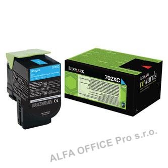  Lexmark originální toner 70C2XC0, cyan, 4000str., return, extra high capacity, L 
