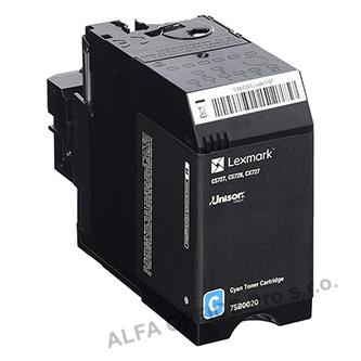  Lexmark originální toner 75B0020, cyan, 10000str., high capacity, Lexmark CS727, 