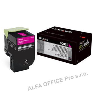  Lexmark originální toner 80C0S30, magenta, 2000str., Lexmark CX310dn, CX310n 