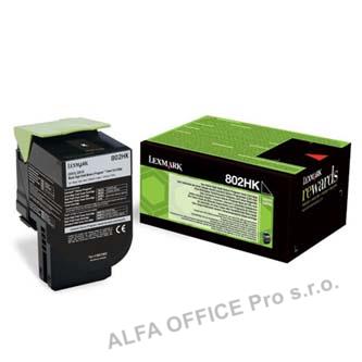  Lexmark originální toner 80C2HK0, black, 4000str., return, Lexmark CX410, 510 