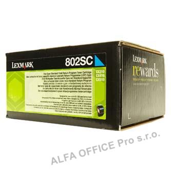  Lexmark originální toner 80C2SC0, cyan, 2000str., return, Lexmark CX310dn, CX310 