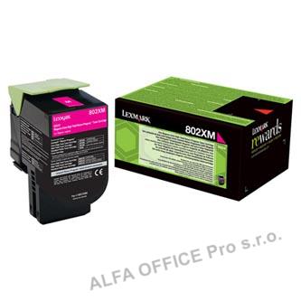 Lexmark originální toner 80C2XM0, magenta, 4000str., return, extra high capacity 