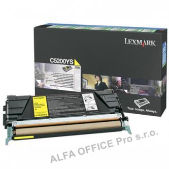  Lexmark originální toner C5200YS, yellow, 1500str., return, Lexmark C530 