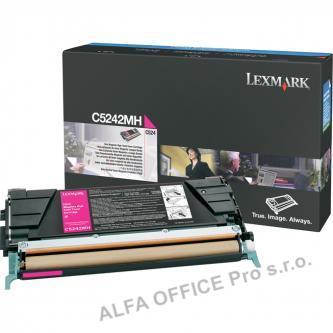  Lexmark originální toner C5242MH, magenta, 5000str., Lexmark C524 