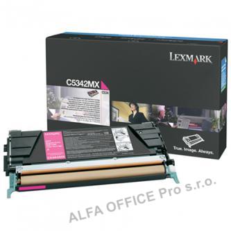  Lexmark originální toner C5342MX, magenta, 7000str., Lexmark C534x 