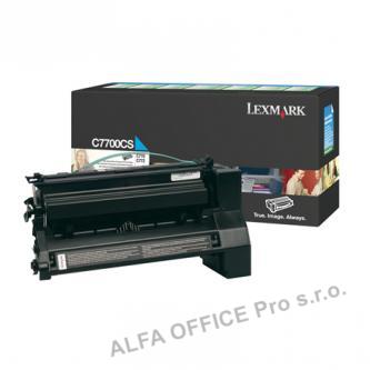  Lexmark originální toner C7700CS, cyan, 6000str., return, Lexmark C770, C772 